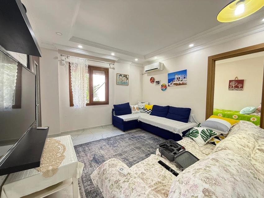 2+1 Voll Möblierte Villa Mit Garten In Doğanbey, Seferihisar Zu Verkaufen