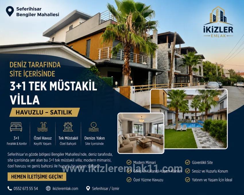 3+1-Zimmer Einfamilienhaus Zu verkaufen in Bengiler Bz. Seferihisar Ürkmez - 180 m²