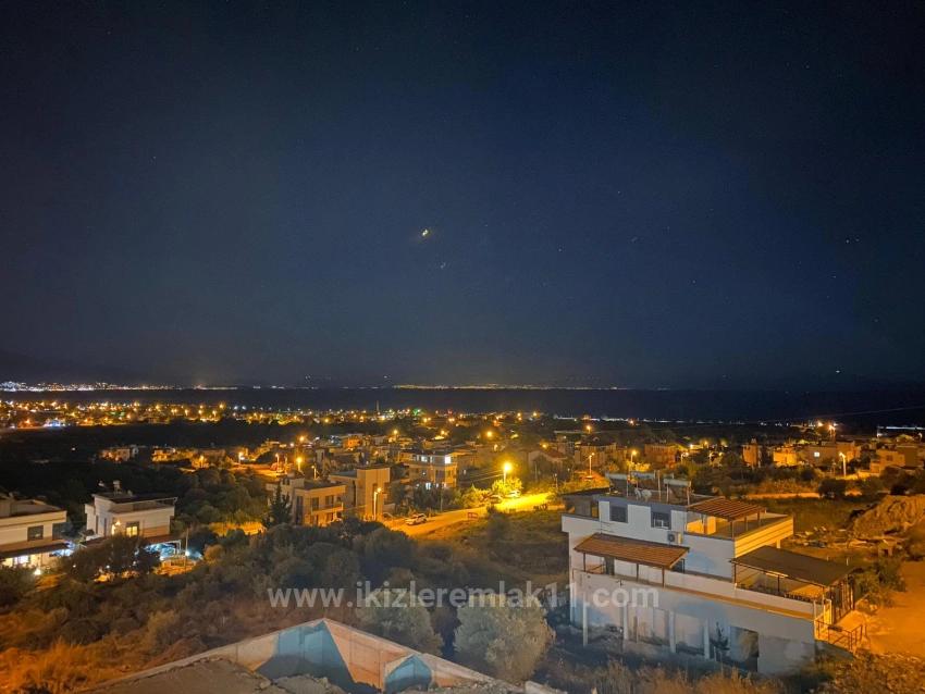 Freistehende Villa Mit 3+1 Schlafzimmern, Meerblick Und Pool In Seferihisar Doğanbey Zu Verkaufen