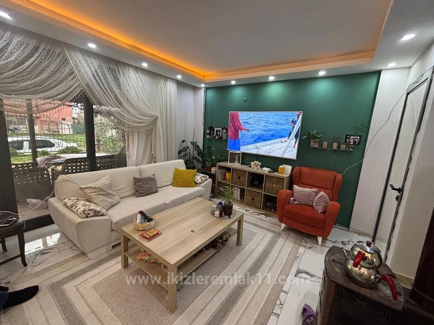 3+1 Maisonette-Ferienhaus Mit Garten Zum Verkauf In Seferihisar Doğanbey