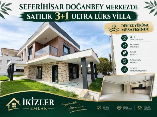 🏡 Seferihisar Doğanbey Zentrum zum Verkauf 3+1 Ultra-luxus Duplex Villa