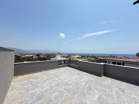 3+1 Villa Mit Meerblick Und Garten In Seferihisar Doğanbey Zu Verkaufen