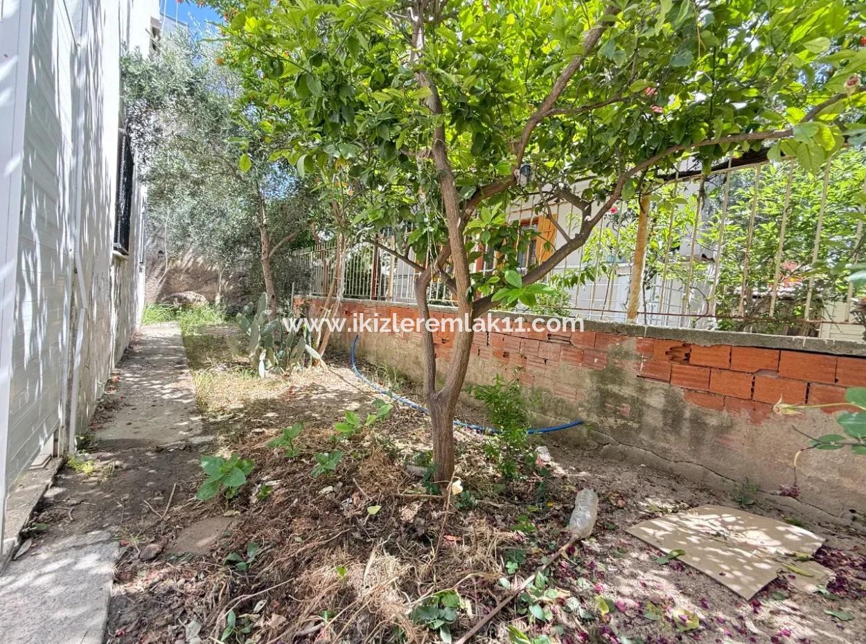 250 M Zum Meer In Ürkmez, Erschwinglicher Preis Zu Verkaufen 3 1 Wohnung Mit Garten