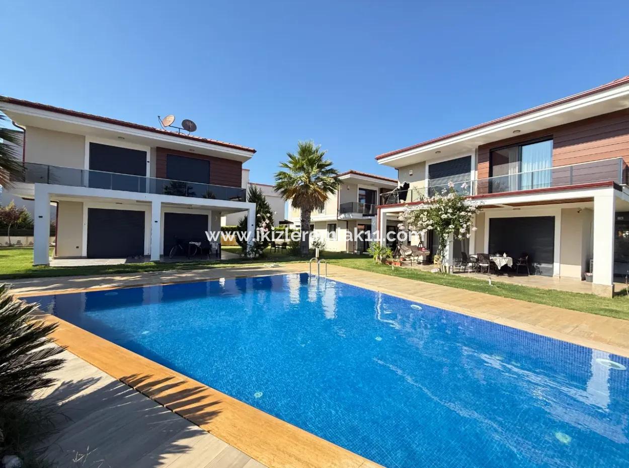 3 1 Freistehende Garden Duplex Villa Mit Pool Zu Verkaufen In Doganbey, Seferihisar
