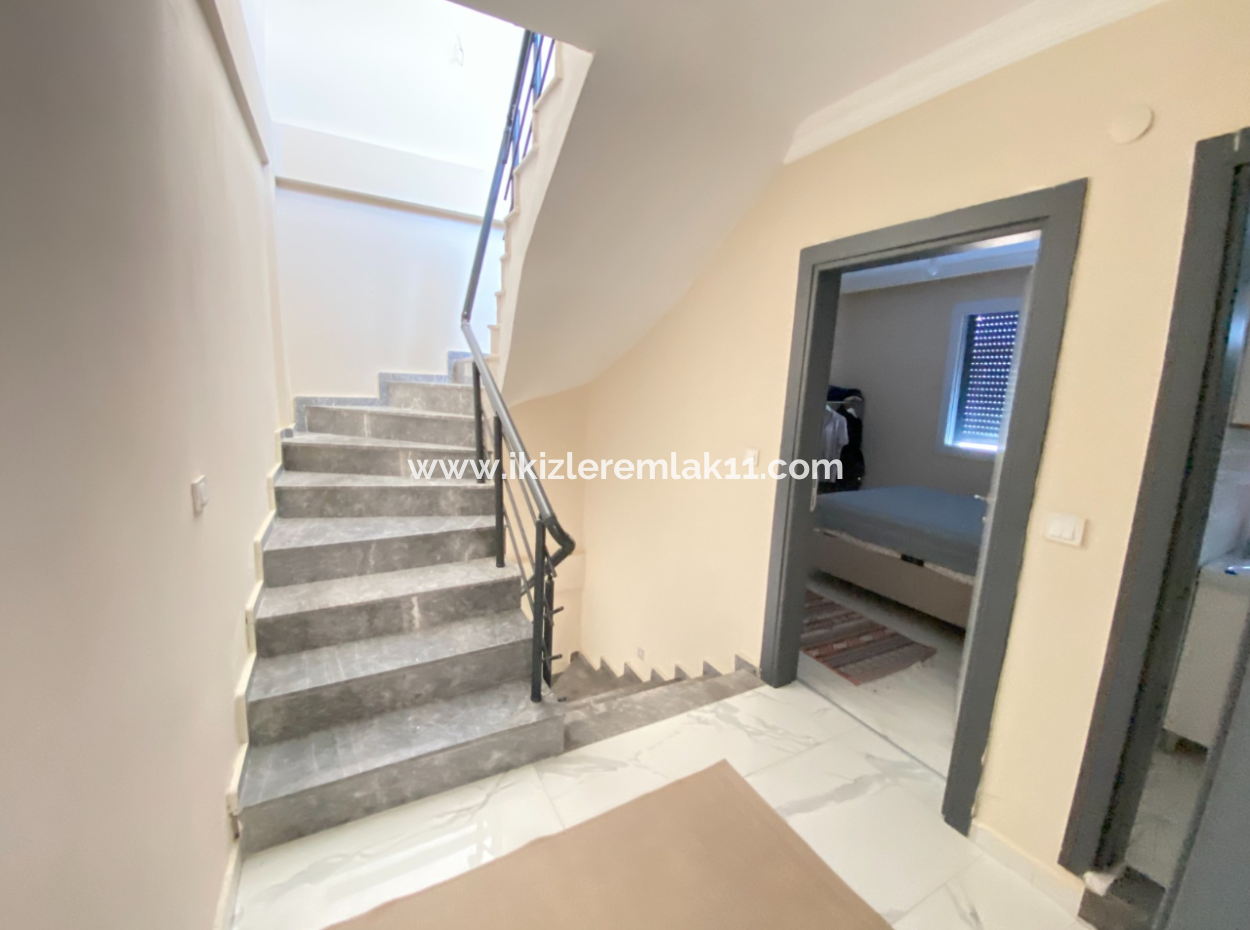 3 In 1 Maisonette Mit Großem Garten Zum Verkauf In Payamlı Village, Doganbey, Seferihisar