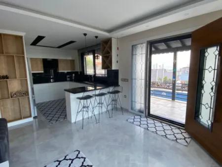 3 1 Freistehende Villa Mit Meerblick Und Pool Zum Verkauf In Doganbey, Seferihisar