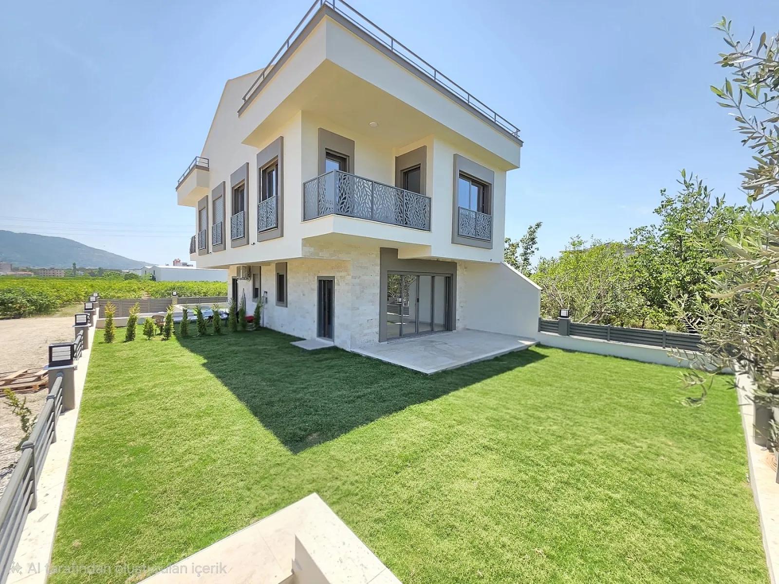 In Gümüldür İnönü Neighbourhood, 450 Metres To The Sea, Spacious Garden Zero 4+1!