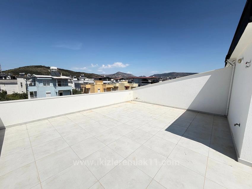Brand New 3+1 Villa With Spacious Garden For Sale Near The Sea In Doğanbey, Seferihisar