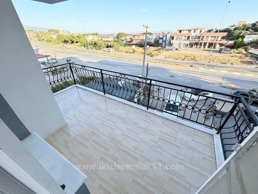 In Ürkmez, 400 M To The Sea, Separate Kitchen Double Balcony Spacious 2+1 Apartment