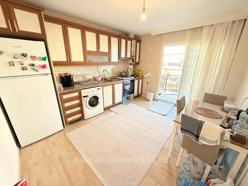 In Ürkmez, 400 M To The Sea, Separate Kitchen Double Balcony Spacious 2+1 Apartment