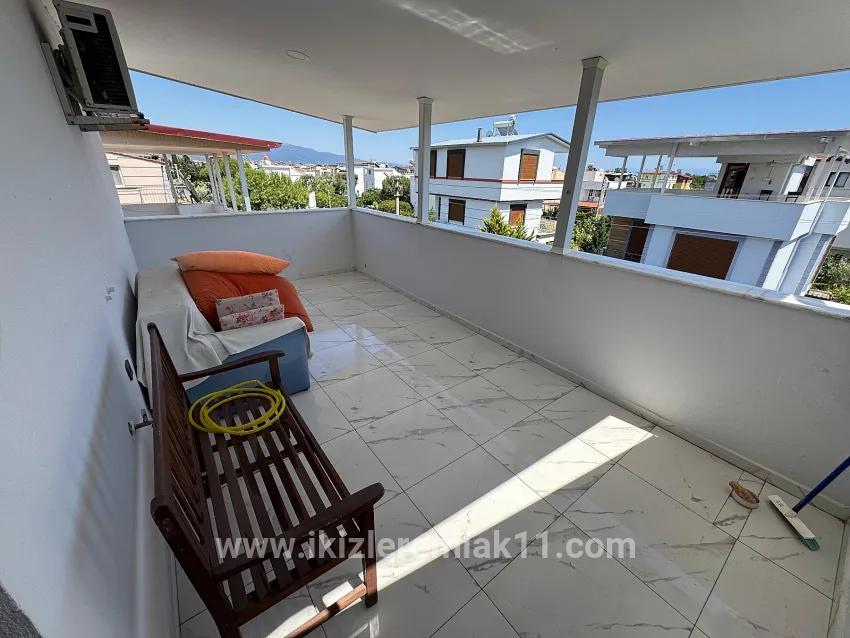 For sale In Seferihisar Doğanbey 3+1 spacious garden duplex summer house