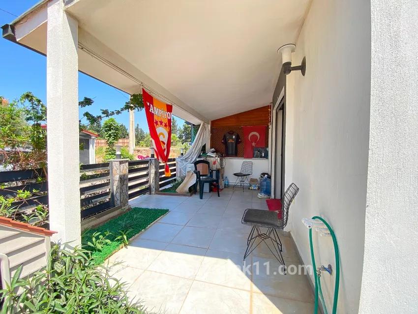 Seferihisar Bengiler'de Sea Side Spacious Garden Low-cost 1+1 Ground Floor Apartment