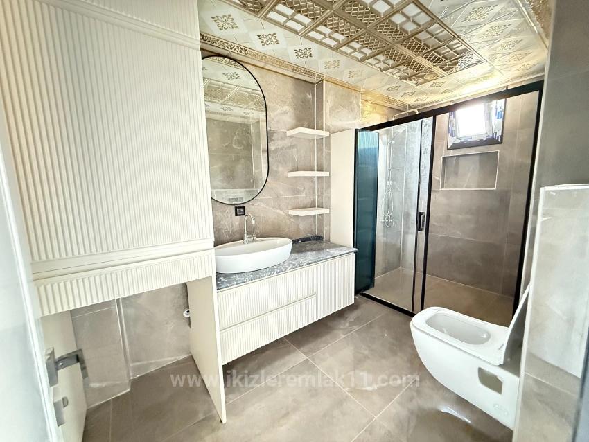 3+1 Detached Villa With A Brand New Garden For Sale In Seferihisar Doğanbey