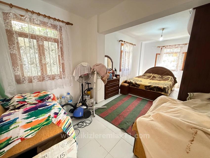 3+1 Garden Apartment For Sale In Ürkmez, 250 Meters From The Sea, Affordable Price