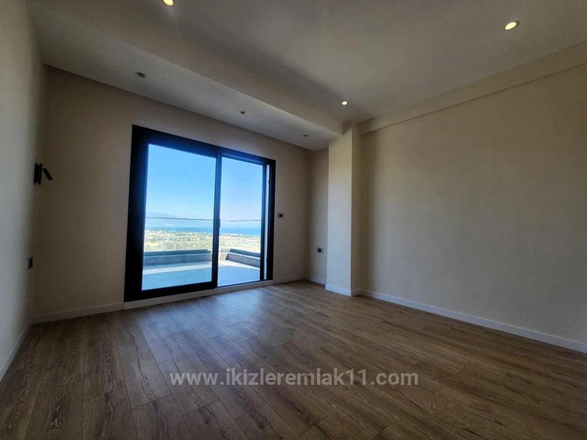 Single Detached House For Sale In Seferihisar Doğanbey With Large Garden And Panoramic Sea View