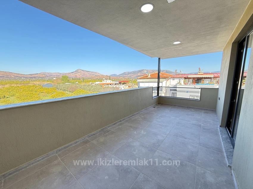 Luxury Brand New 3+1 Villa With Garden For Sale Near The Sea In Doğanbey, Seferihisar.