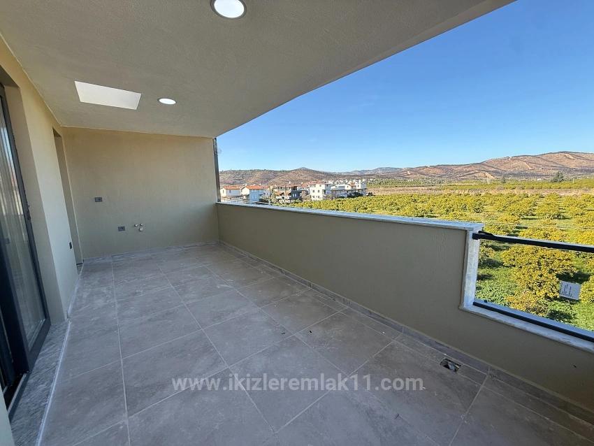 Luxury Brand New 3+1 Villa With Garden For Sale Near The Sea In Doğanbey, Seferihisar.