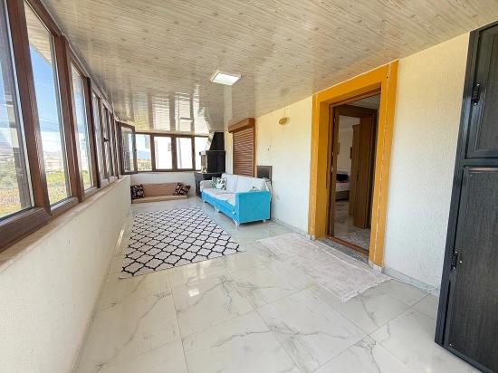 2+1 Fully Furnished Villa With Garden For Sale In Doğanbey, Seferihisar