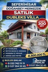 3+1 Duplex Villa For Sale In Seferihisar Doğanbey Center