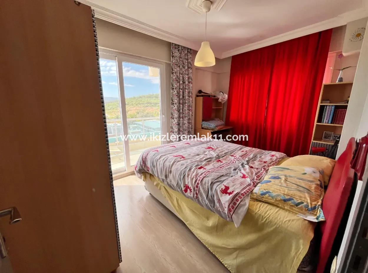 3 2 Villas For Sale In Ürkmez With Full Sea, City View Garden