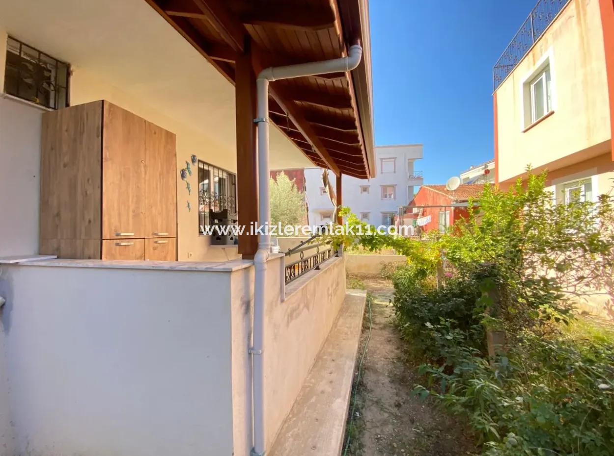 2 1 Apartment With Ground Floor Garden For Sale In Seferihisar Ürkmez Center
