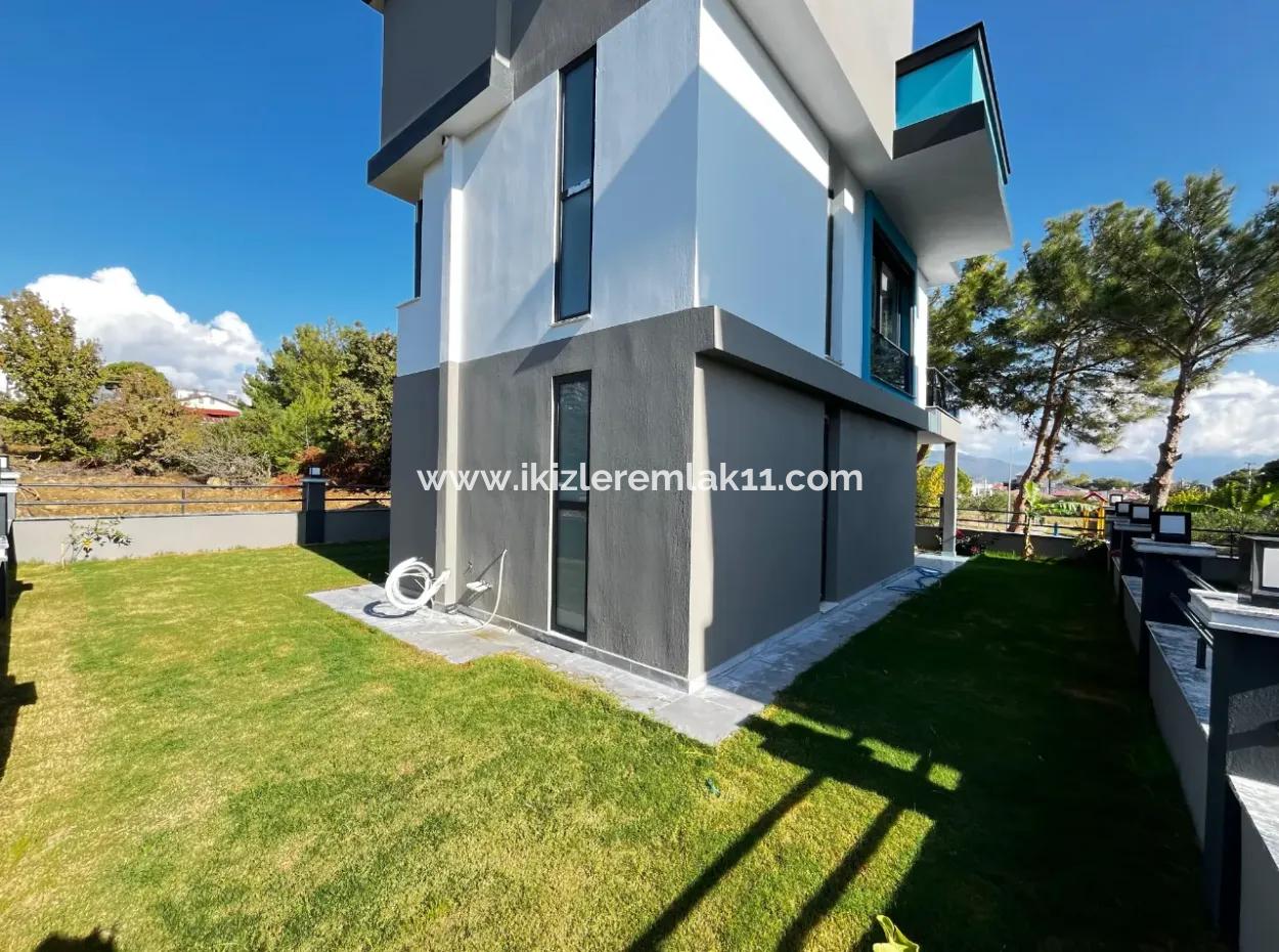 Single Detached Brand New Villa With Large Garden For Sale In Dooğanbey, Seferihisar