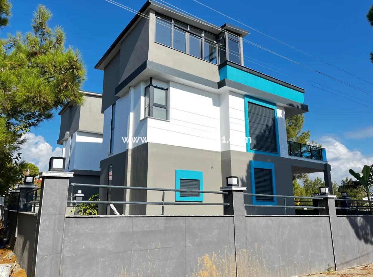 Single Detached Brand New Villa With Large Garden For Sale In Dooğanbey, Seferihisar