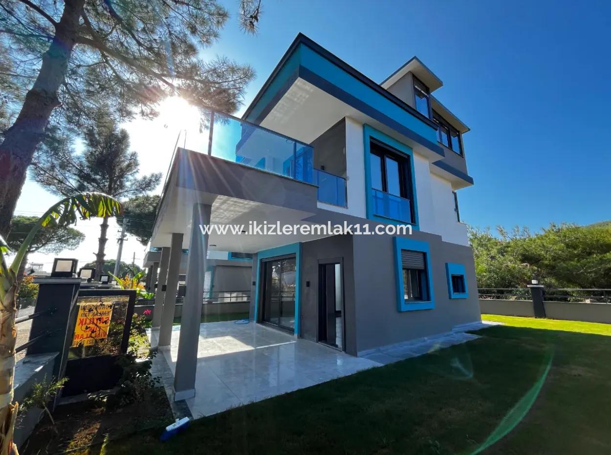 Single Detached Brand New Villa With Large Garden For Sale In Dooğanbey, Seferihisar