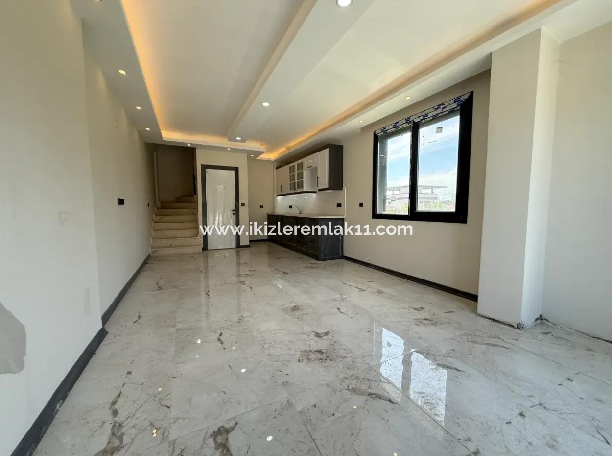 2 1 New Duplex Cottage With Sea View With Large Garden For Sale In Doganbey, Seferihisar