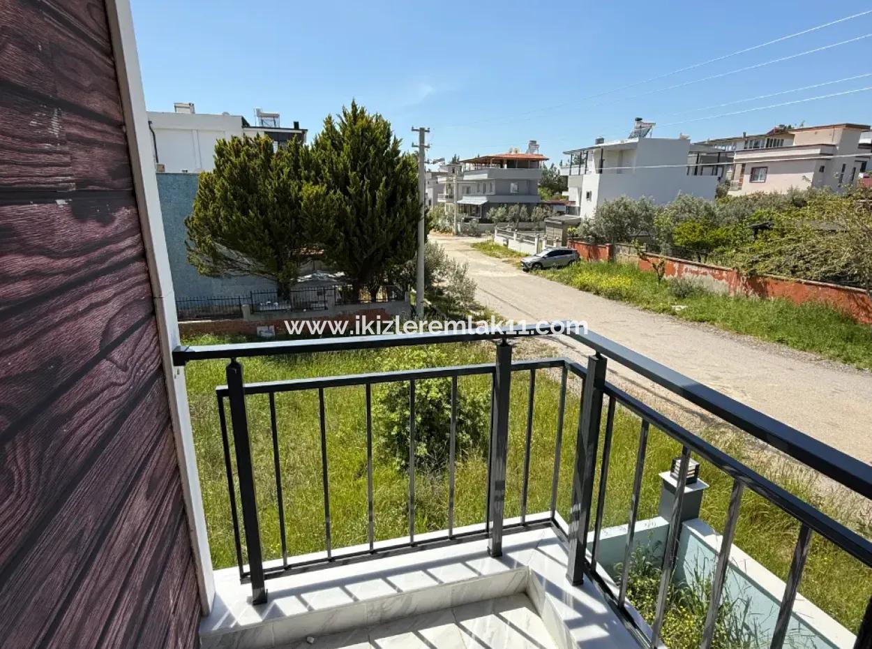 2 1 New Duplex Cottage With Sea View With Large Garden For Sale In Doganbey, Seferihisar