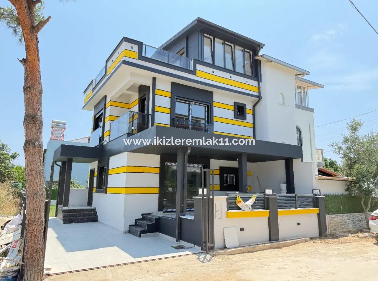 3 1 Detached New Villa With Large Garden For Sale In Doganbey, Seferihisar