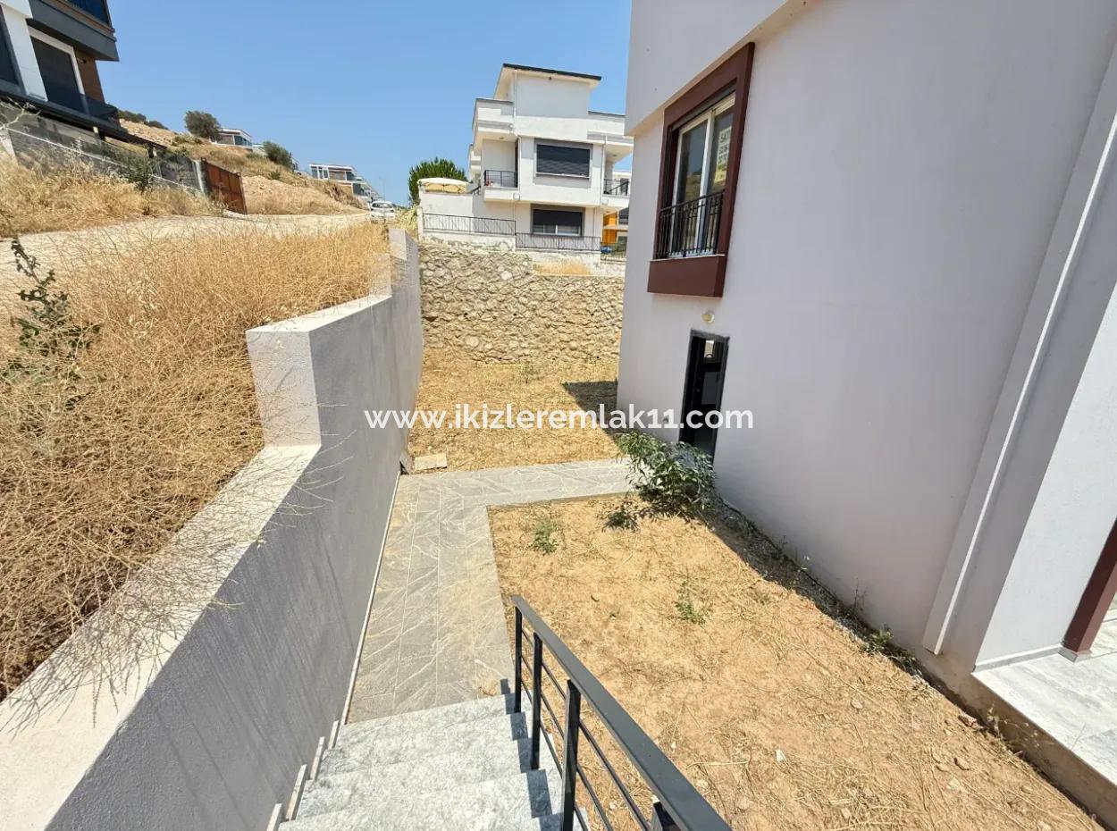 3 In 1 Brand New Villa With Sea View Garden For Sale In Doganbey, Seferihisar