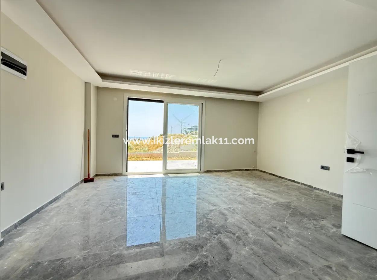 3 In 1 Brand New Villa With Sea View Garden For Sale In Doganbey, Seferihisar