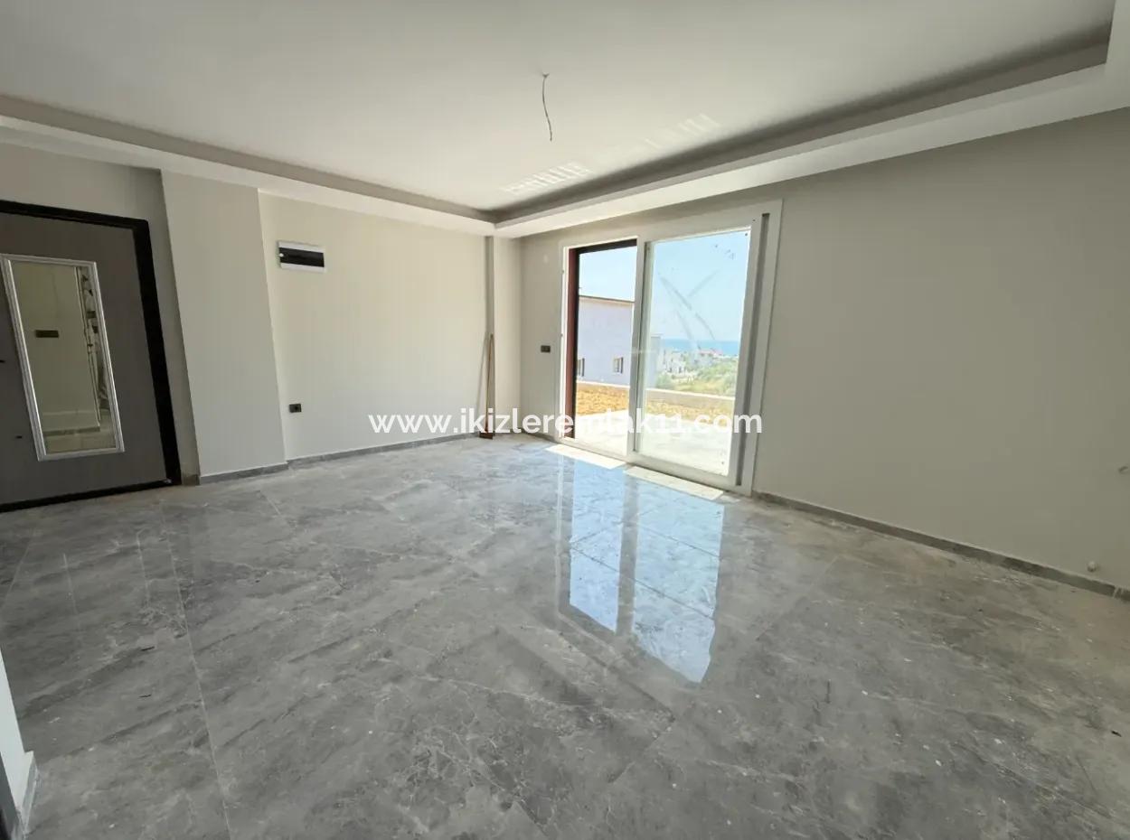 3 In 1 Brand New Villa With Sea View Garden For Sale In Doganbey, Seferihisar