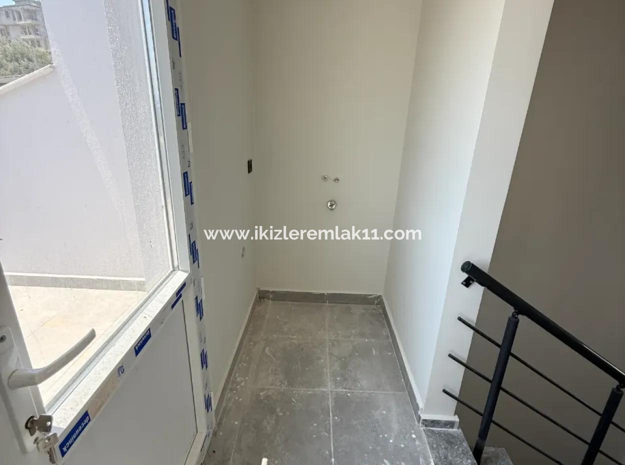 3 In 1 Brand New Villa With Sea View Garden For Sale In Doganbey, Seferihisar