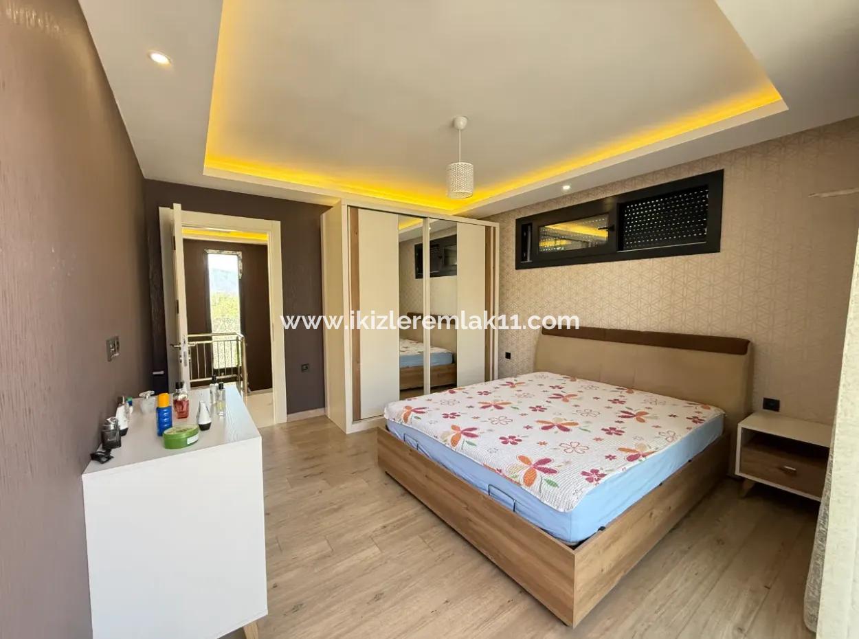 3 1 Detached Garden Duplex Villa With Pool For Sale In Doganbey, Seferihisar