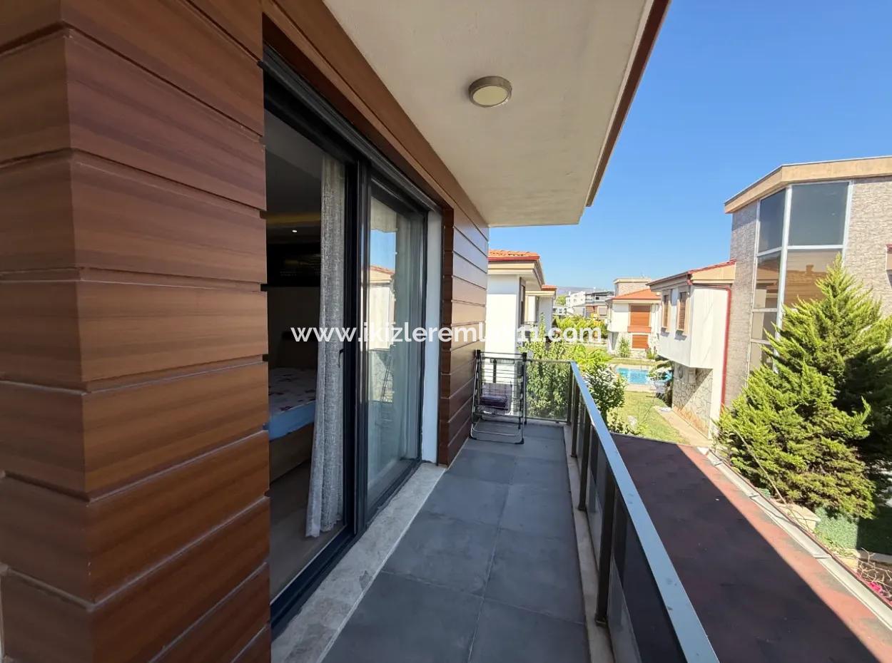 3 1 Detached Garden Duplex Villa With Pool For Sale In Doganbey, Seferihisar