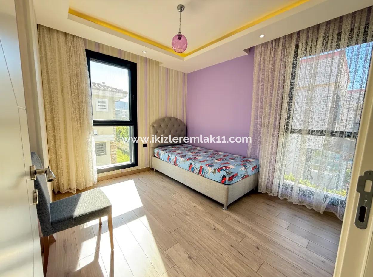 3 1 Detached Garden Duplex Villa With Pool For Sale In Doganbey, Seferihisar