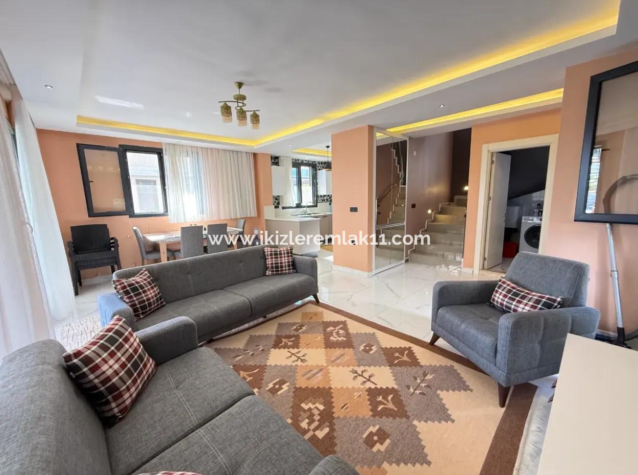 3 1 Detached Garden Duplex Villa With Pool For Sale In Doganbey, Seferihisar