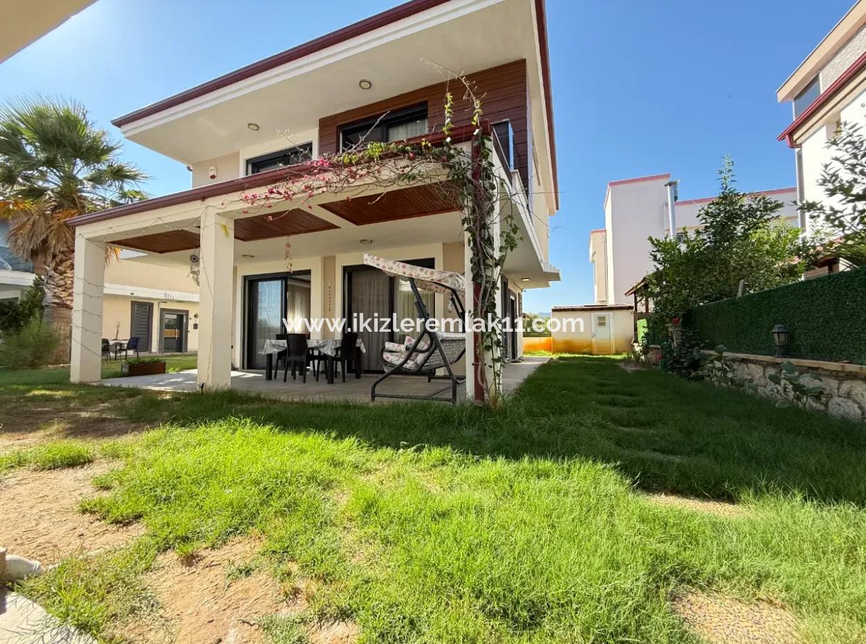 3 1 Detached Garden Duplex Villa With Pool For Sale In Doganbey, Seferihisar