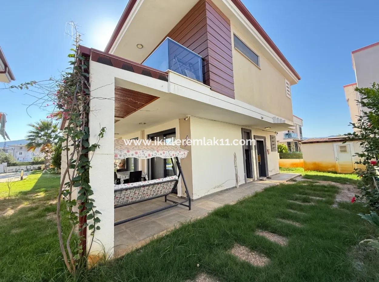 3 1 Detached Garden Duplex Villa With Pool For Sale In Doganbey, Seferihisar