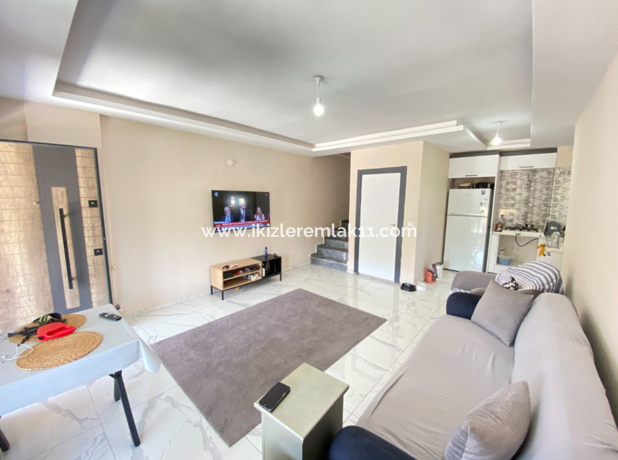 3 In 1 Duplex With Large Garden For Sale In Payamlı Village, Doganbey, Seferihisar