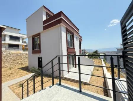 3 In 1 Brand New Villa With Sea View Garden For Sale In Doganbey, Seferihisar