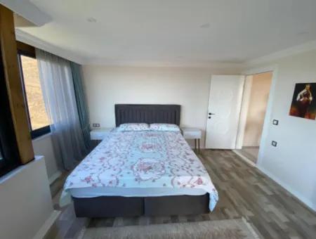 3 1 Detached Sea View Villa With Pool For Sale In Doganbey, Seferihisar