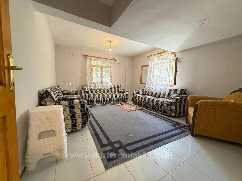 Квартира 3+1 С Садом На Продажу В Уркмезе, 250 Метров От Моря, Доступная Цена