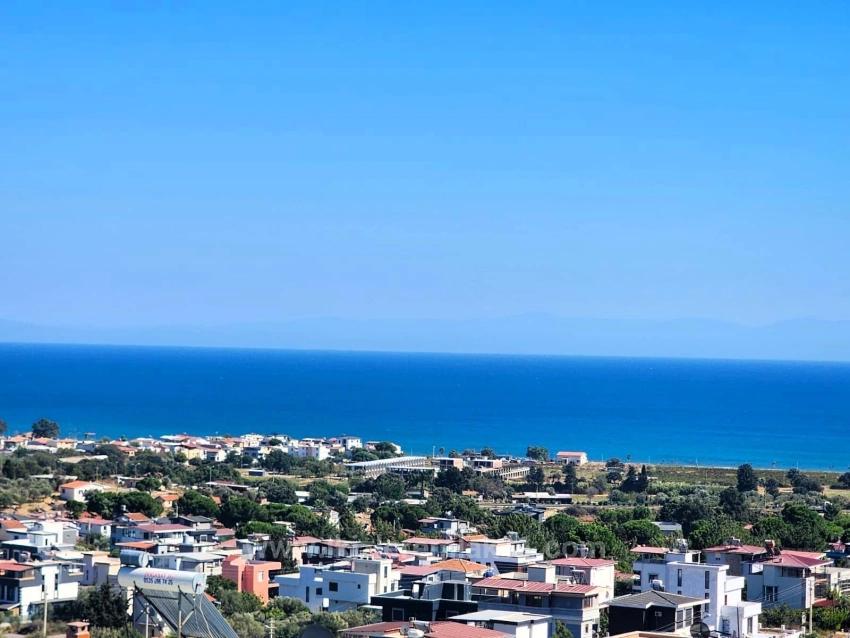 Продается Отдельный Дом В Районе Сеферихисар-Доганбей С Большим Садом И Панорамным Видом На Море