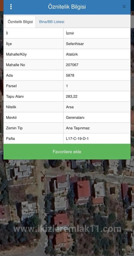 Для продажи Сюжет в Atatürk Seferihisar Doğanbey - Под Жилье застройку - 285 m²