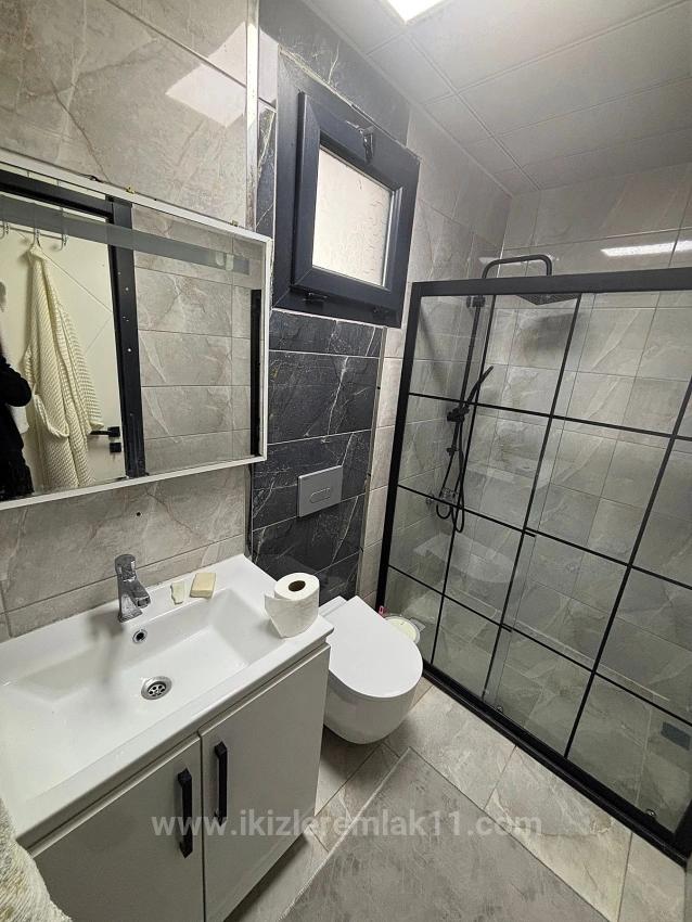 Seferihisar Doğanbey’de Satılık Bahçeli 3 + 1 Masrafsız Dubleks Yazlık