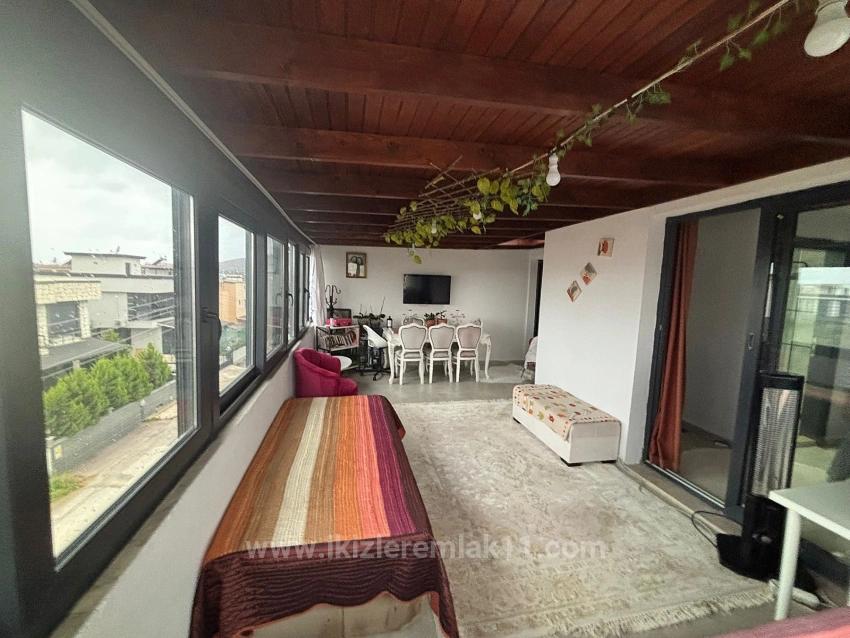 Seferihisar Doğanbey’de Satılık Bahçeli 3 + 1 Masrafsız Dubleks Yazlık